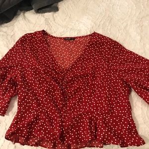 Cinched top with hearts